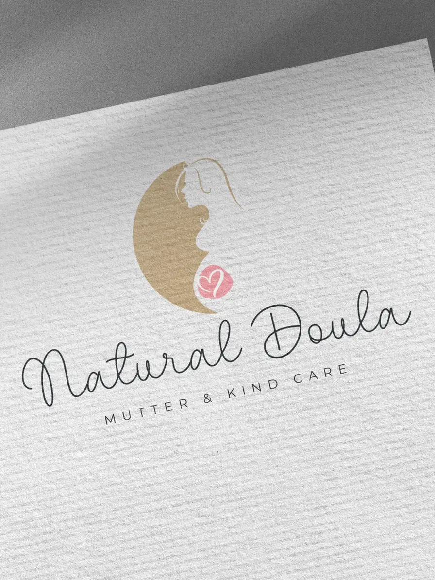 Hebammen & Doula Logo Design Vorlage – minimalistisches Branding Logo zum Personalisieren bei MISSMINGA