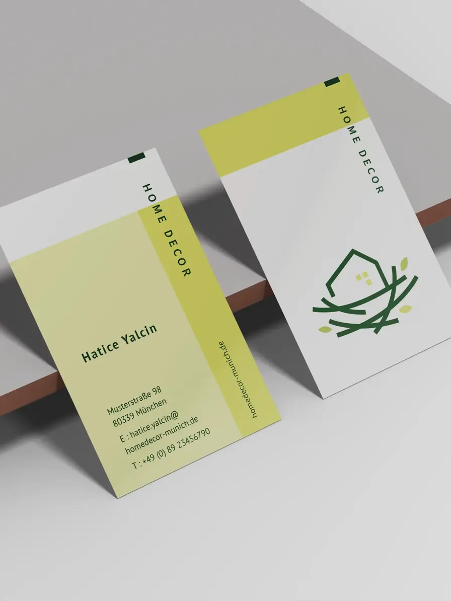 Visitenkartenvorlage minimalistisch – minimalistisches Design für professionelle Selbstständige