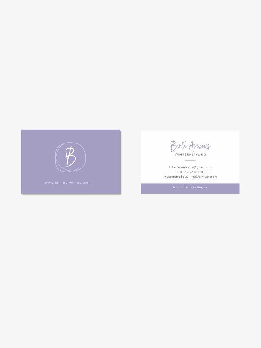 Business Card modern & minimal – stilvolle Visitenkartenvorlage im reduzierten Stil
