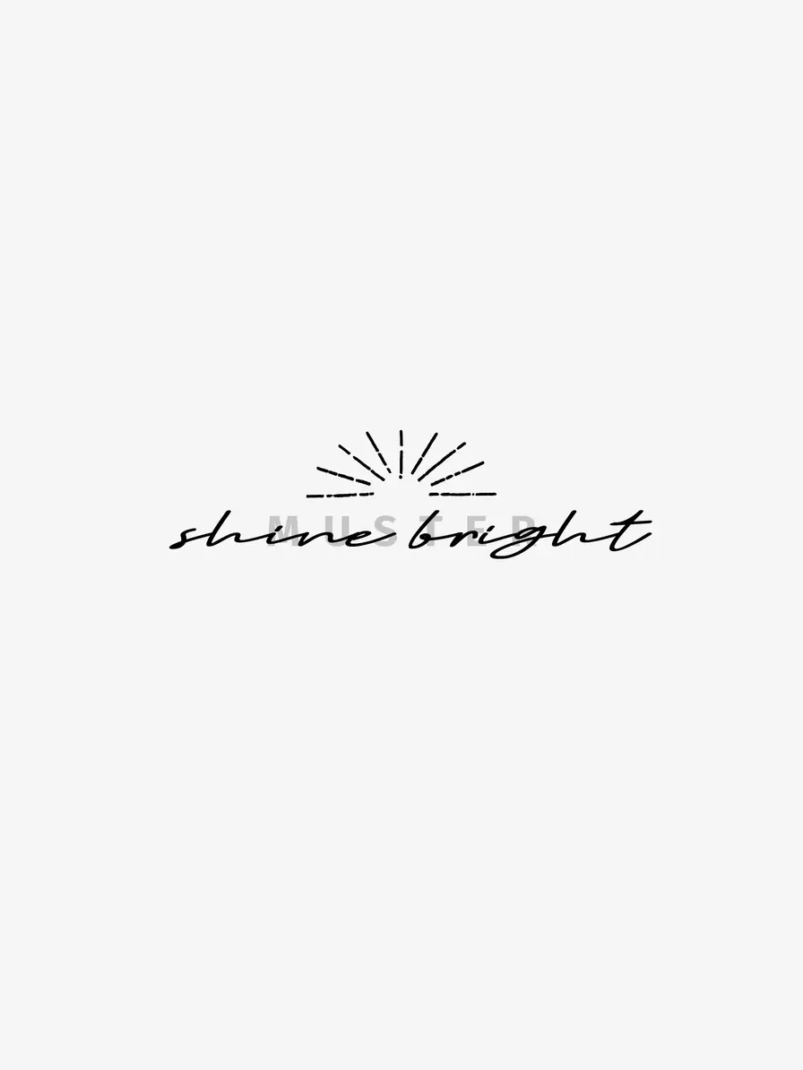 Tattoo Vorlage „SHINE BRIGHT“ – feminines Tiny Tattoo Design Sofort-Download.