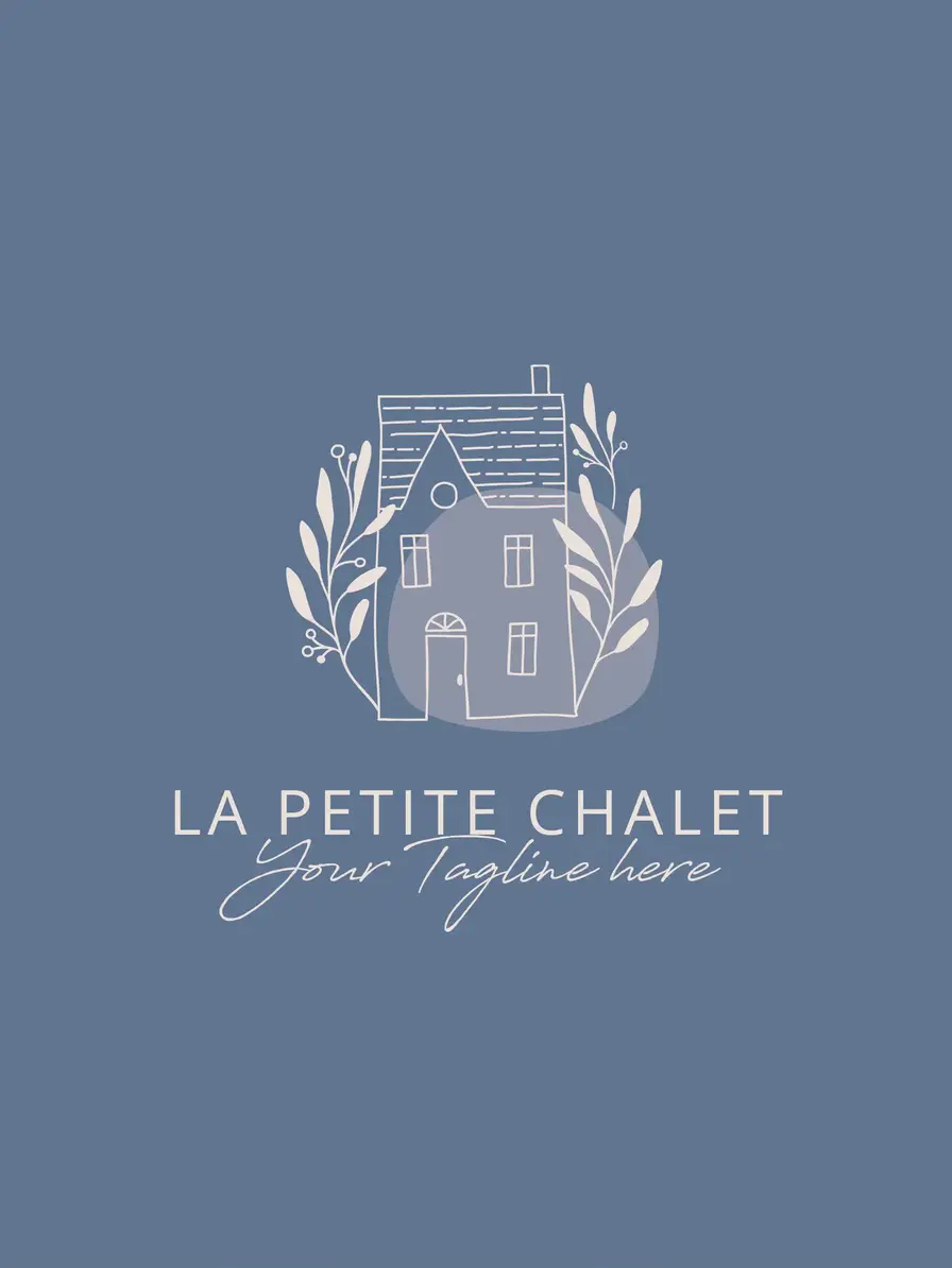 Chalet Logo Design Vorlage – minimalistisches Branding Logo zum Personalisieren bei MISSMINGA