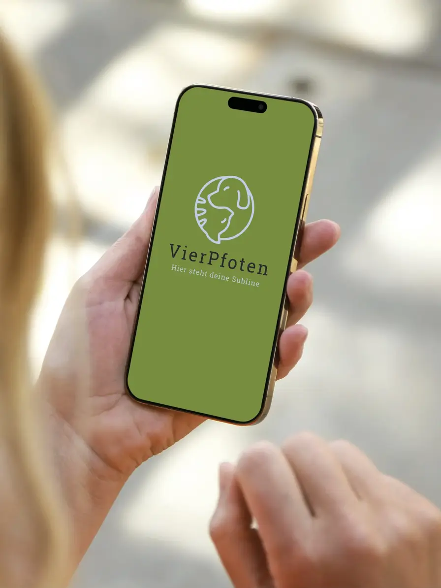 Fertiges Hund & Katze Haustier Logo kaufen – moderne Logo Vorlage für Tiersitting und Tiergesundheit