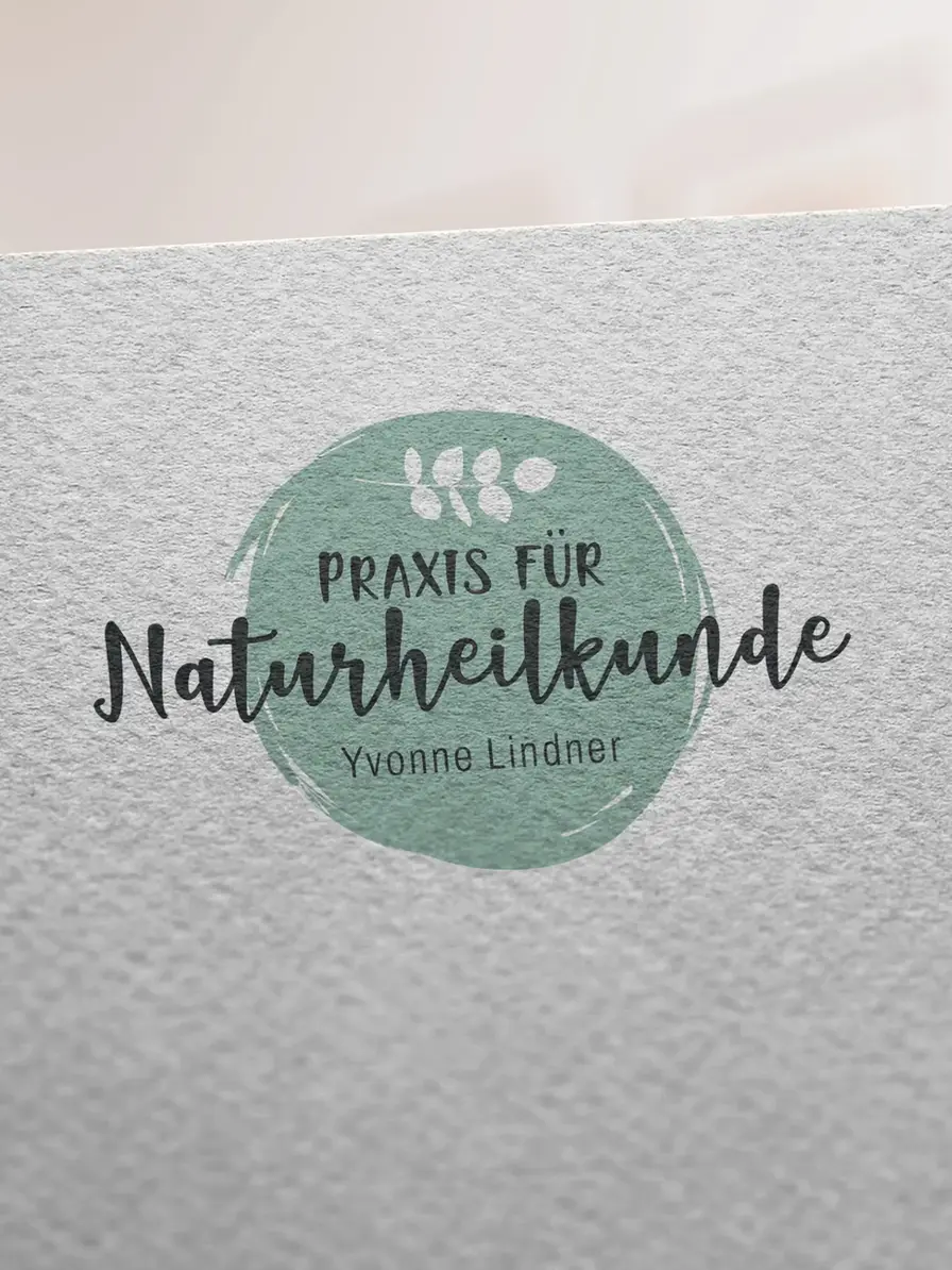 Naturheilkunde oder Heilpraktiker Logo Design Vorlage – kreatives und modernes Logo sofort anpassbar