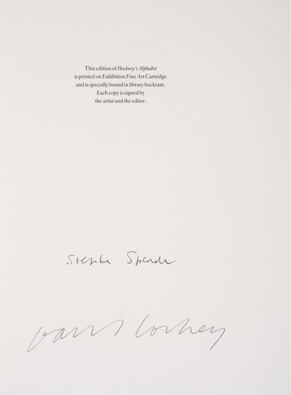 Thumbnail: David Hockney Special First Edition Hockney's Alphabet