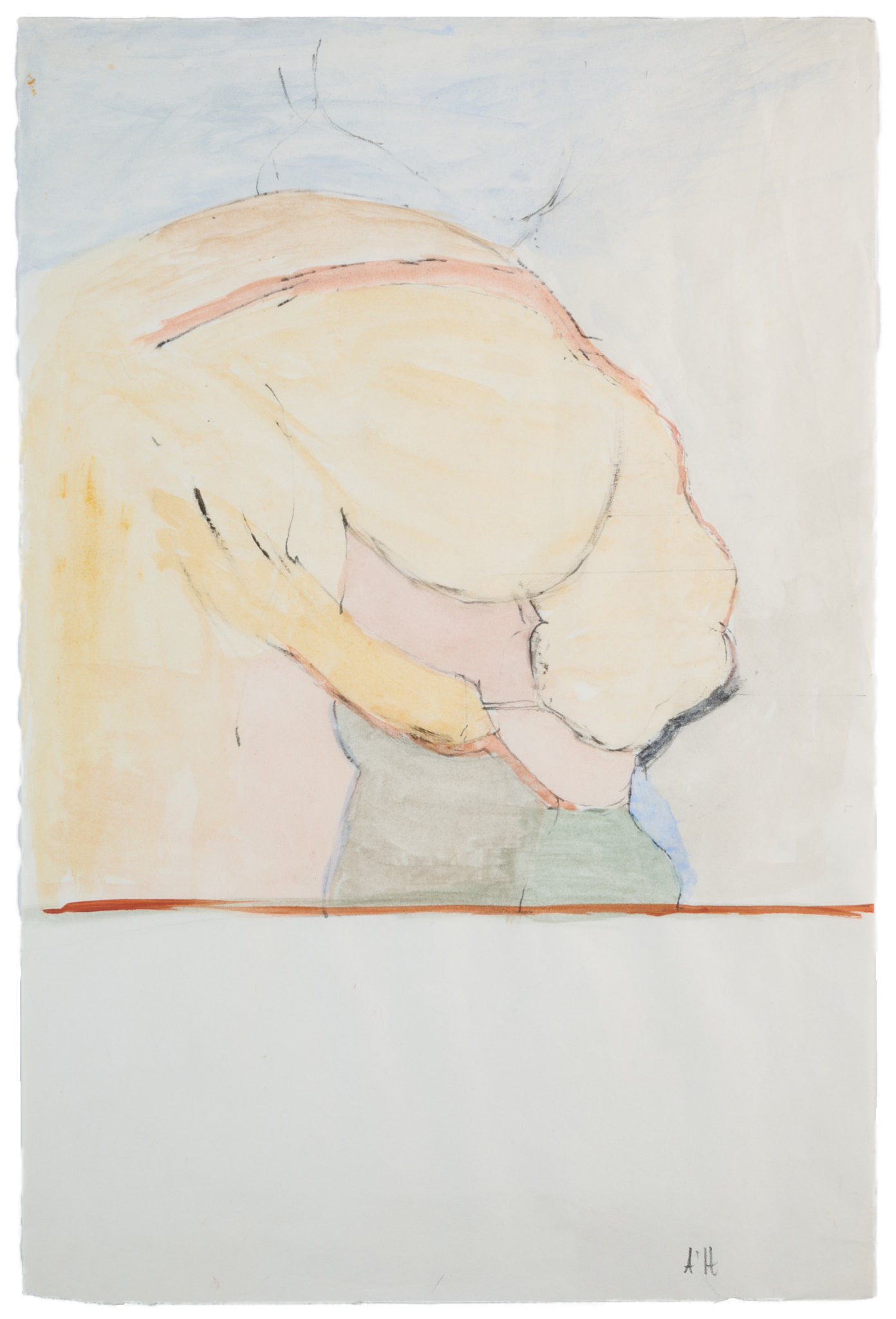 Adrian Heath Nude From Behind