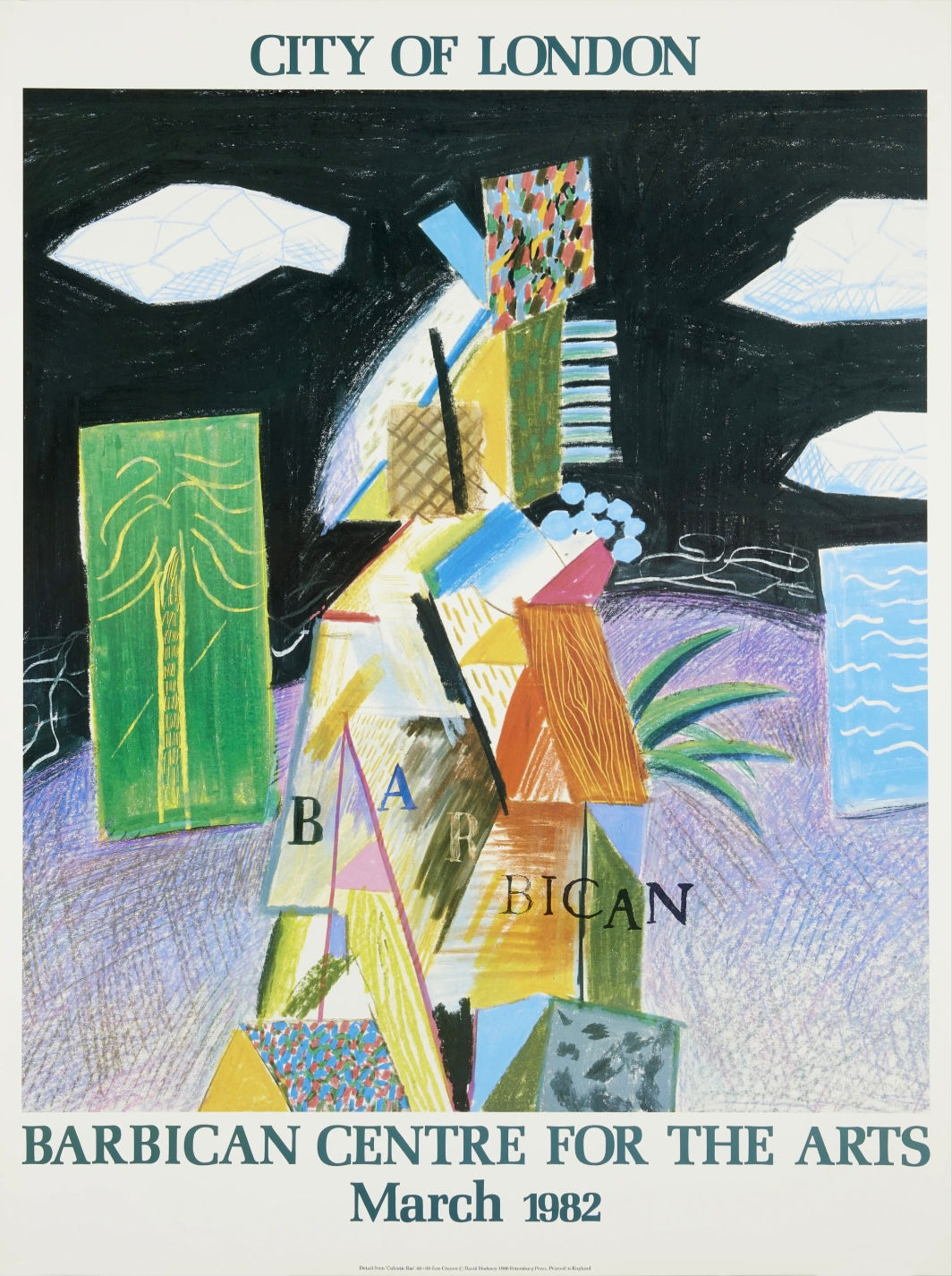 David Hockney Barbican Centre for the Arts Exhibition Poster.