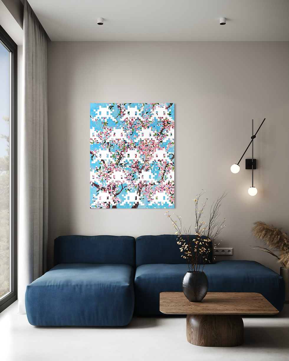 Thumbnail: Damien Hirst x Invader Invaded Blossom