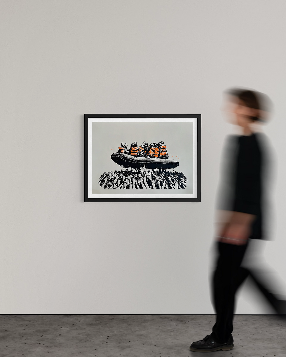 Thumbnail: Banksy Migrant Boat (Glastonbury 2025)