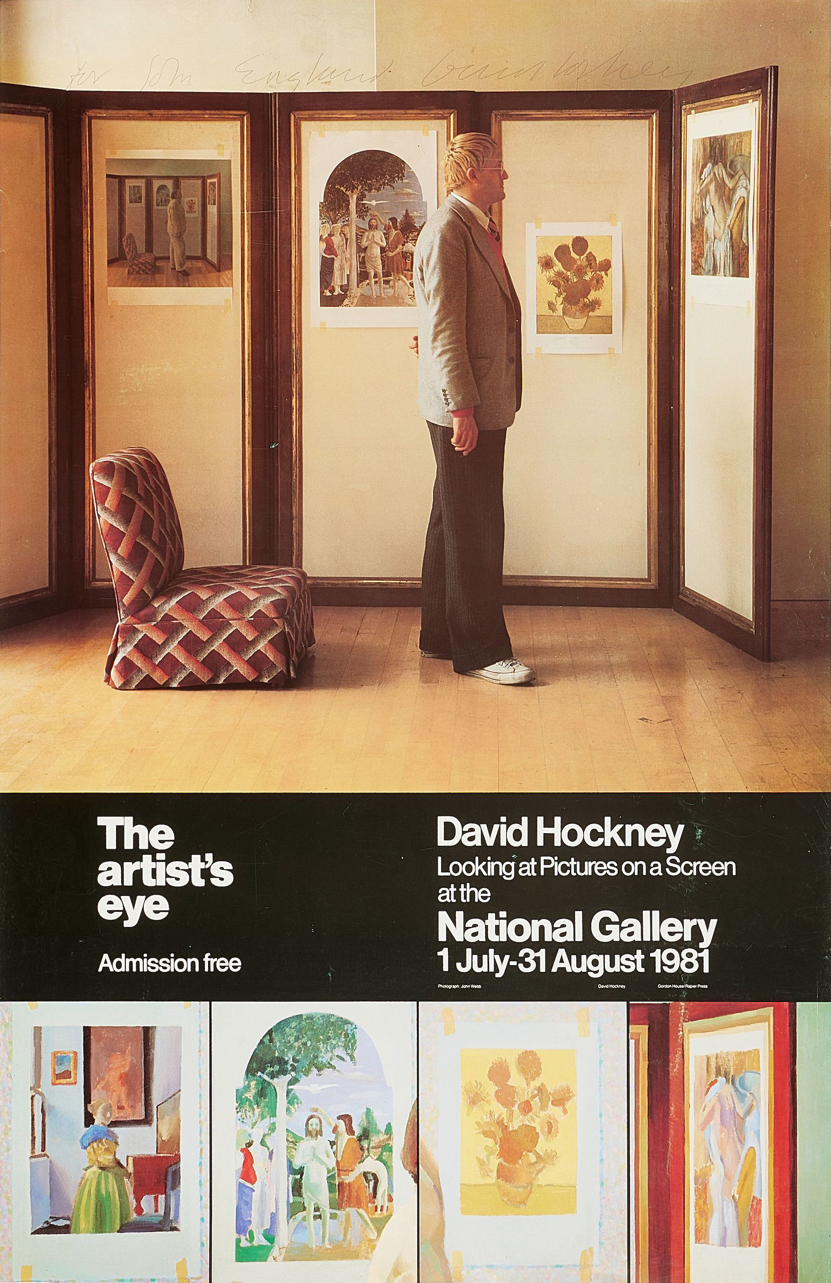 David Hockney Hand-Signed National Gallery (The Artist's Eye)