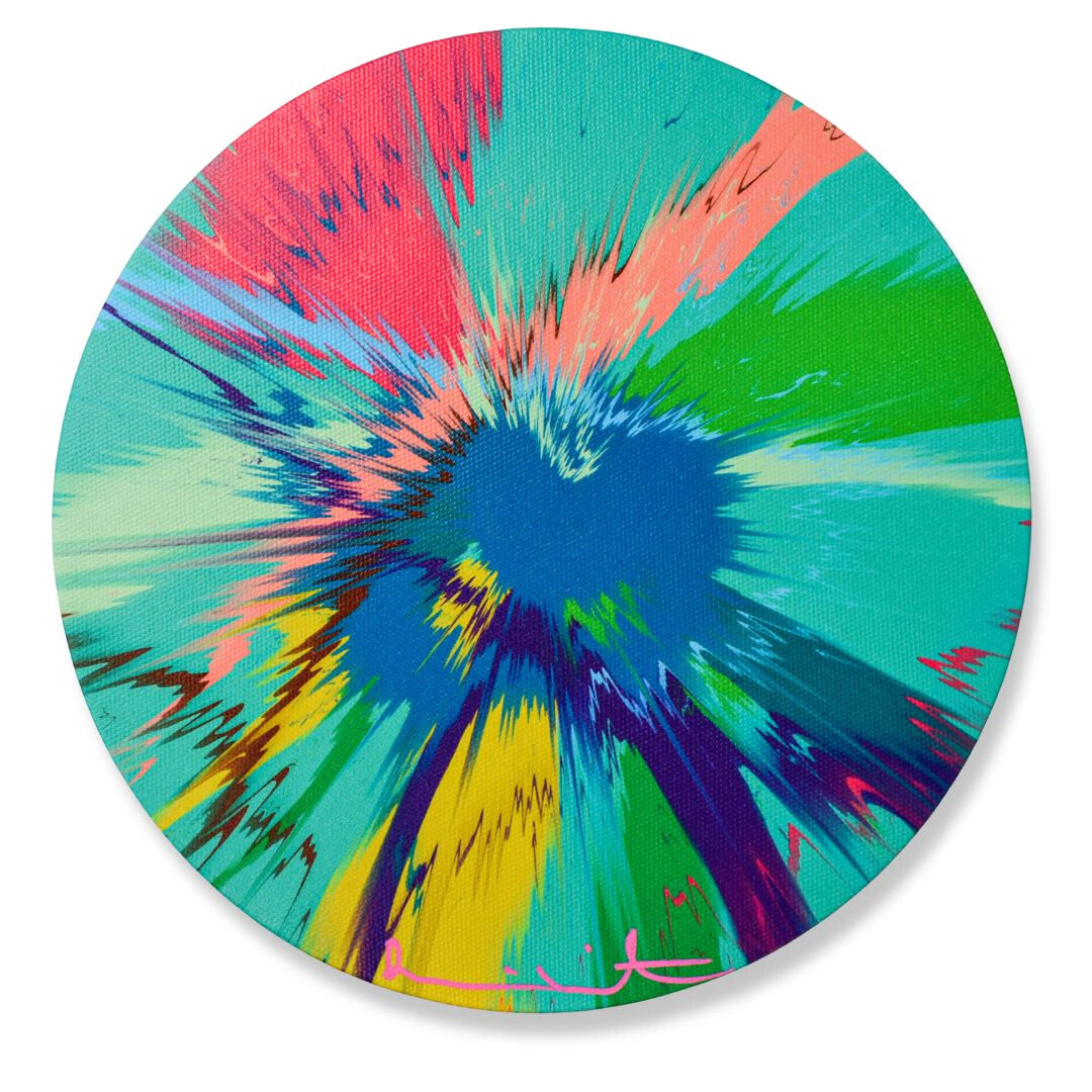 Damien Hirst H12-4 Beautiful Untrammelled Unmelodious Vapor Painting