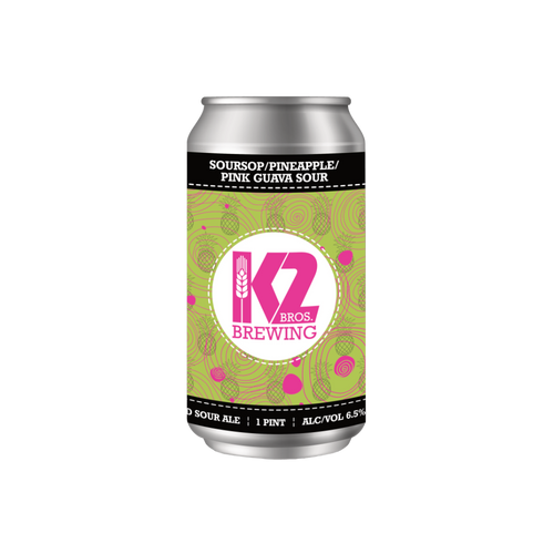Soursop / Pineapple / Pink Guava Sour (16oz.) 4pack k2brewing
