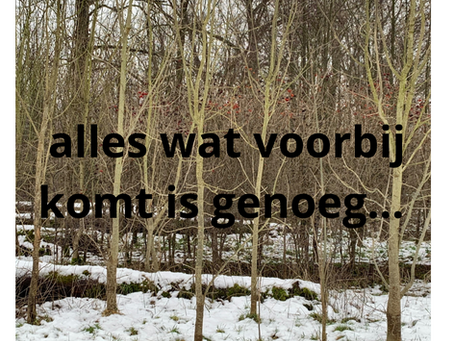 Stilstaan om in beweging te blijven…