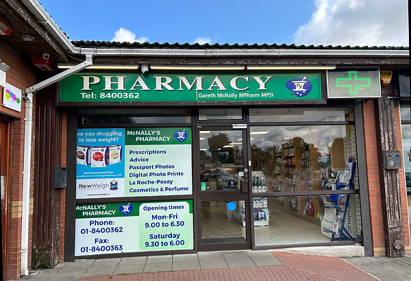 A photo of the front of McNally's Pharmacy