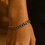 Miniatura: Pulsera electroplata eslabones delgados