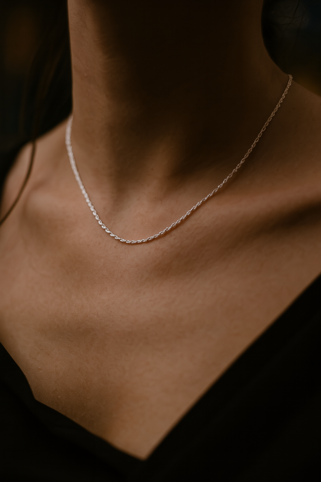 Juego cadena, pulsera y aretes con pepa plata 960