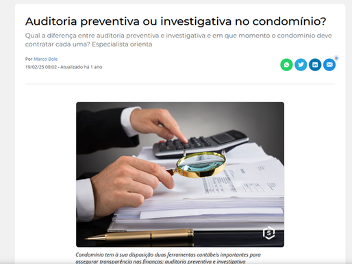SGEx na mídia: a importância da auditoria condominial na prevenção de riscos.