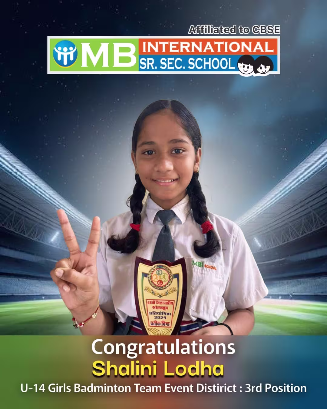 winning-girl-of-girl-badminton-tea