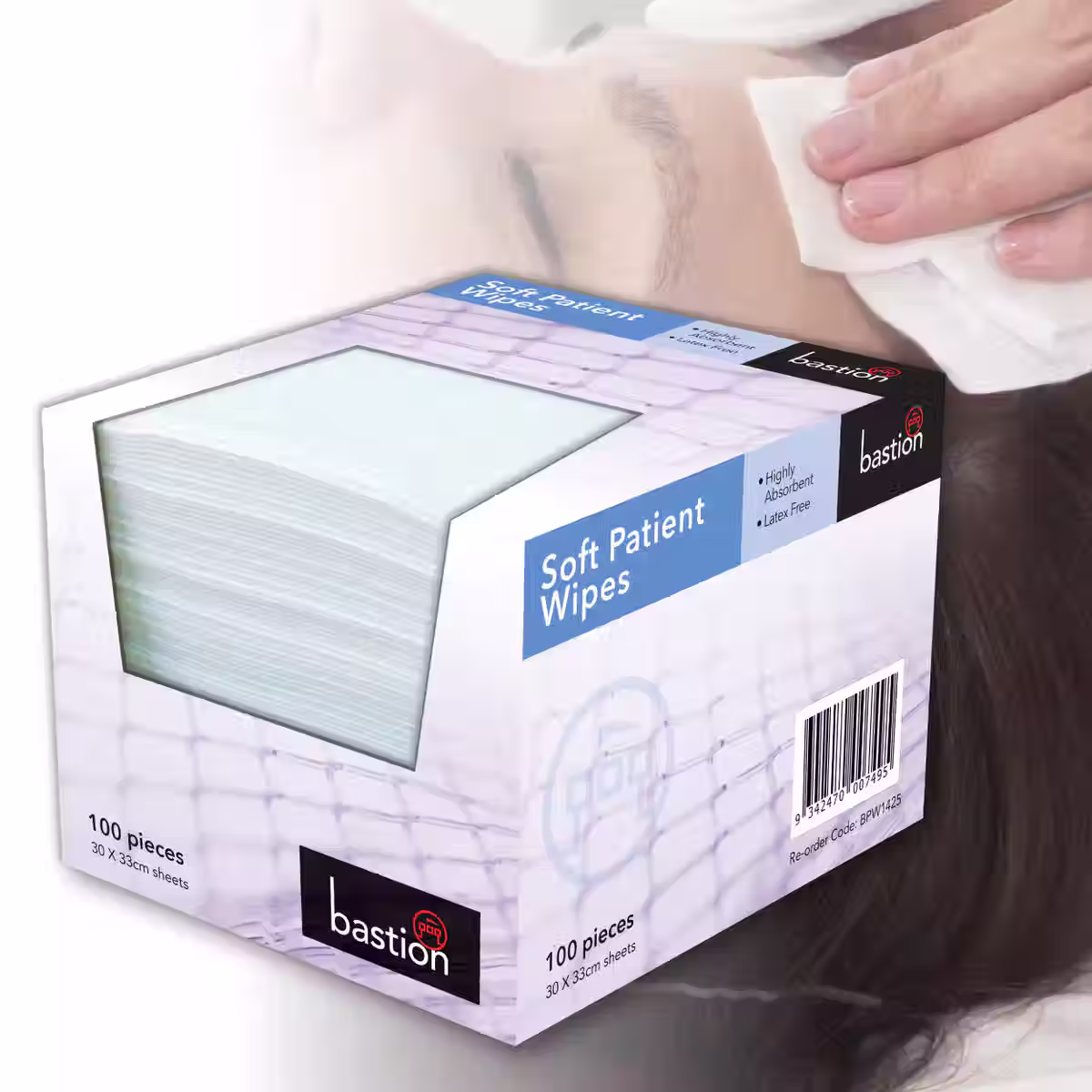 Bastion Soft Patient Wipes 100pcs