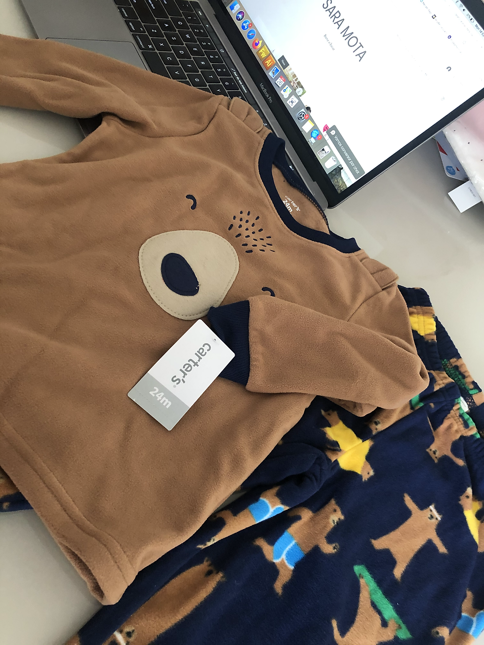 Miniatura: Pijama fleece Carter's 2 peças - 24 meses