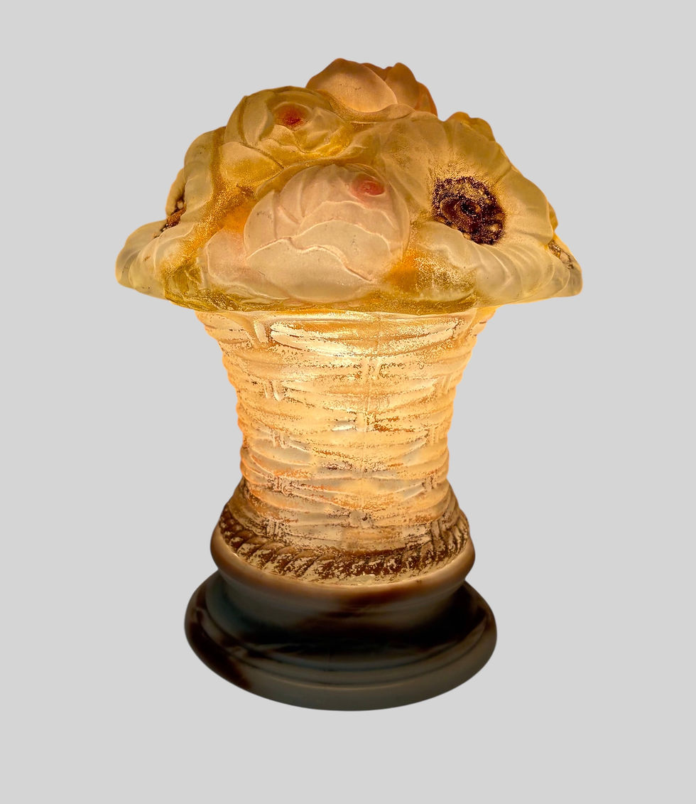 Thumbnail: Tiffin Basket Of Flowers Lamp