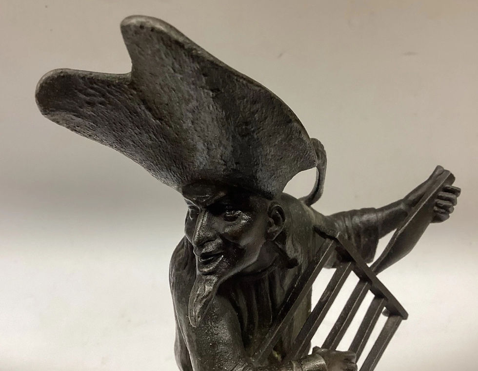 Thumbnail: Commedia Dell'Arte Zanni Figural Candlestick