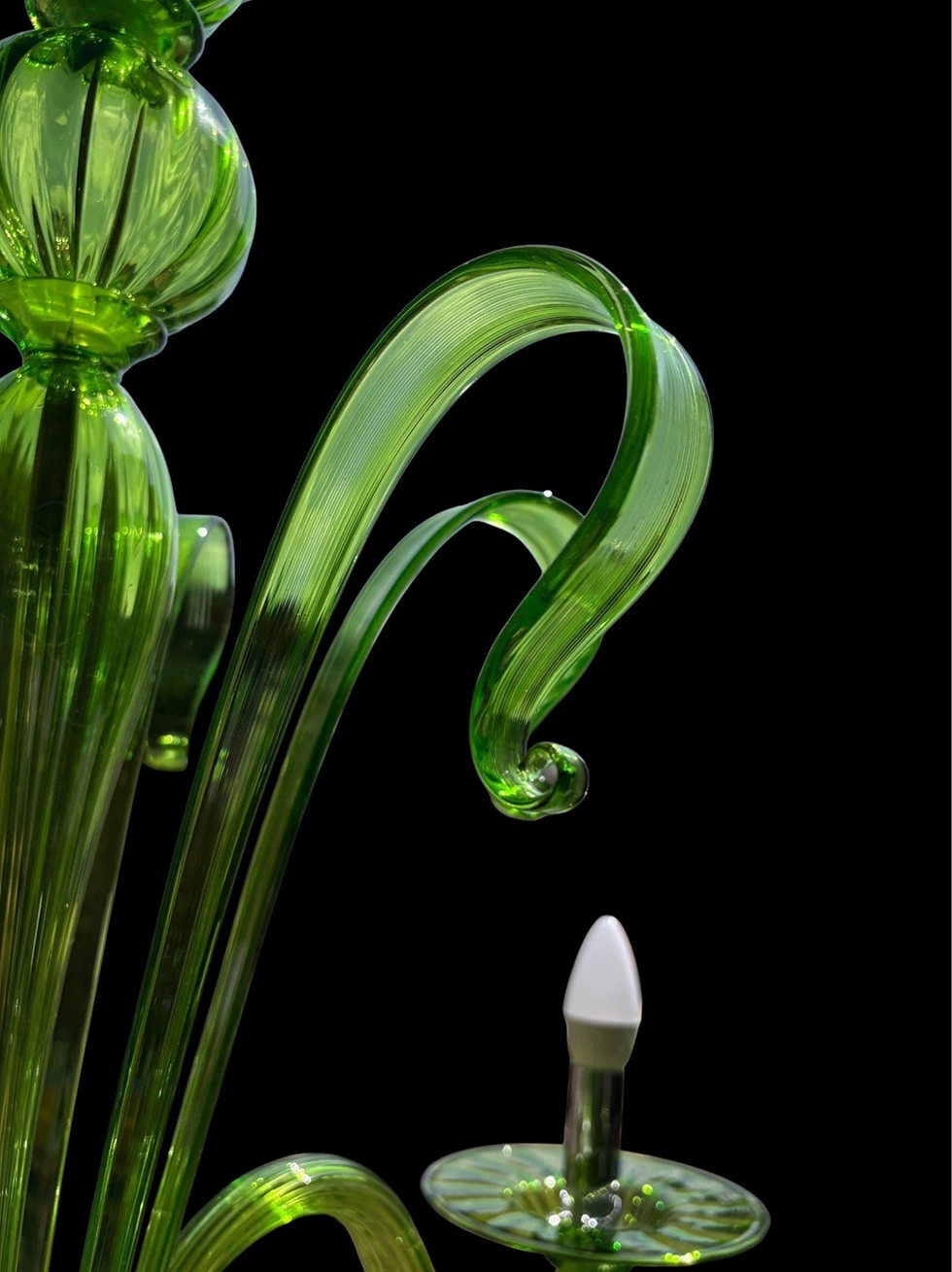 Thumbnail: New Contemporary Murano Six Branch Chandelier