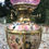 Thumbnail: Antique Oil Lamp Zsolnay Persian Style Messengers No.2 Burner Cranberry Shade