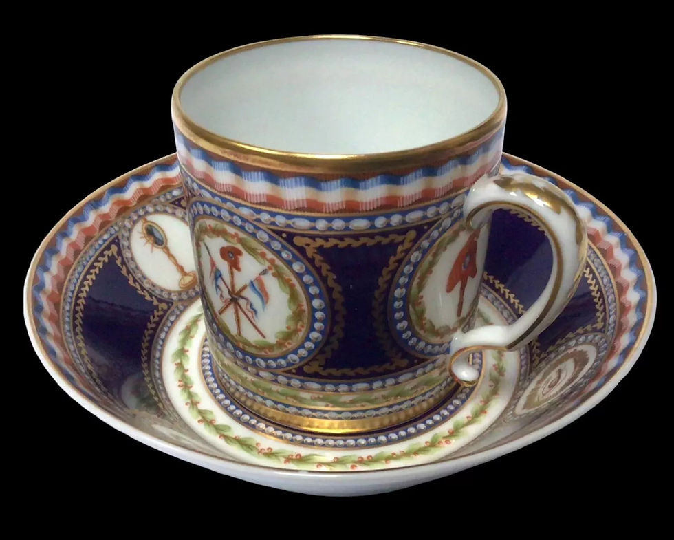 Thumbnail: Rare Limoges Raynaud reissue cup and saucer