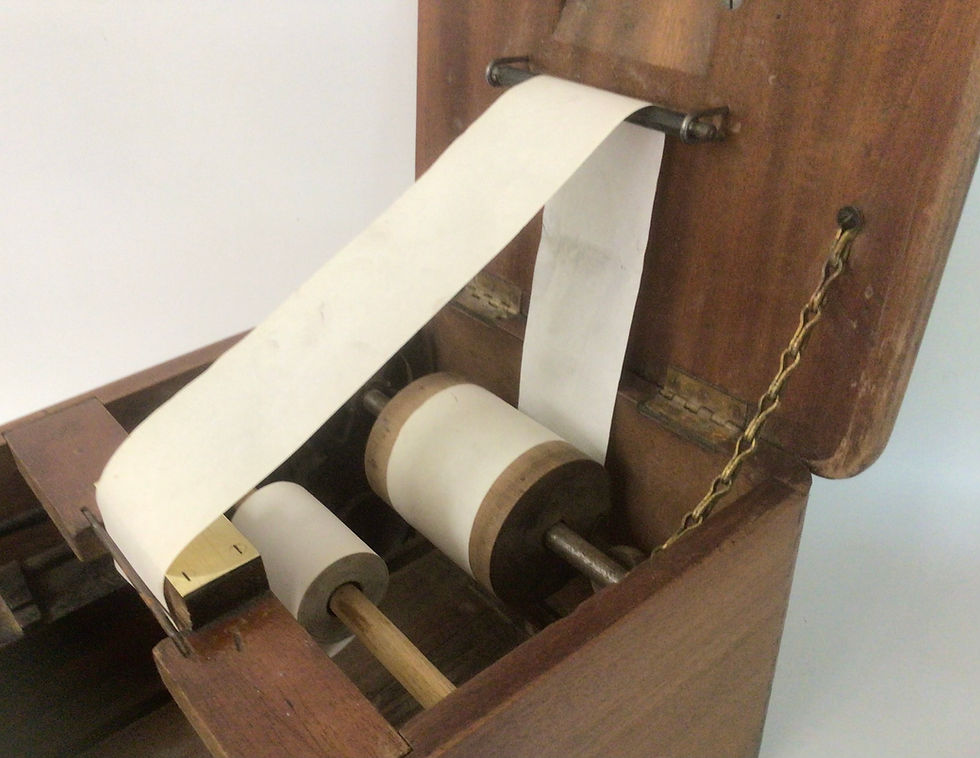Thumbnail: Vintage Wooden Cash Drawer O'Briens Self Closing Till