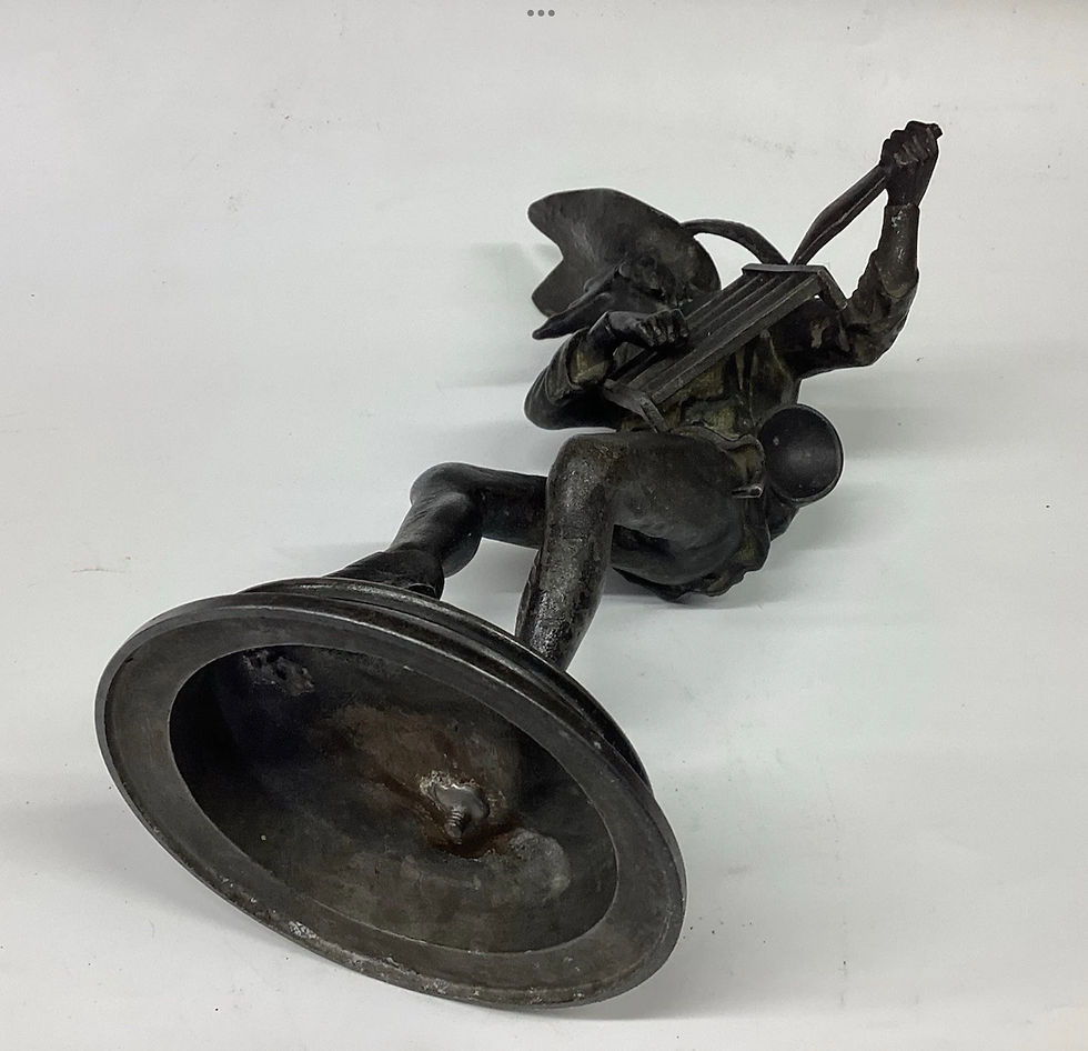 Thumbnail: Commedia Dell'Arte Zanni Figural Candlestick