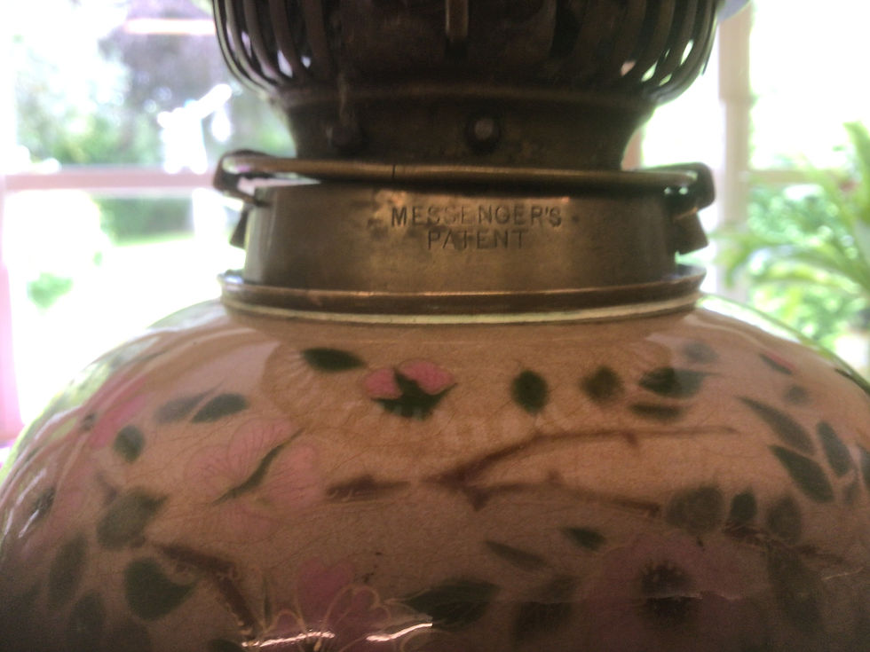 Thumbnail: Zsolnay Antique Oil Lamp Persian Style