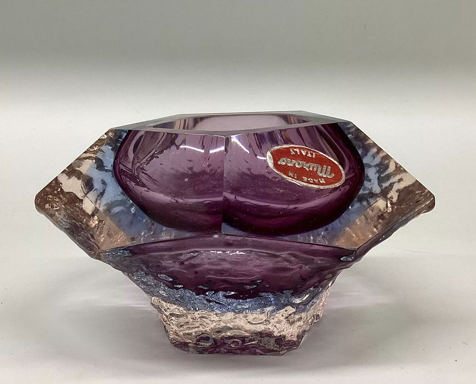 Thumbnail: Murano Mandruzzato Uranium Glass Bowl