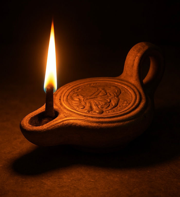 Ancient Roman Oil Lamp