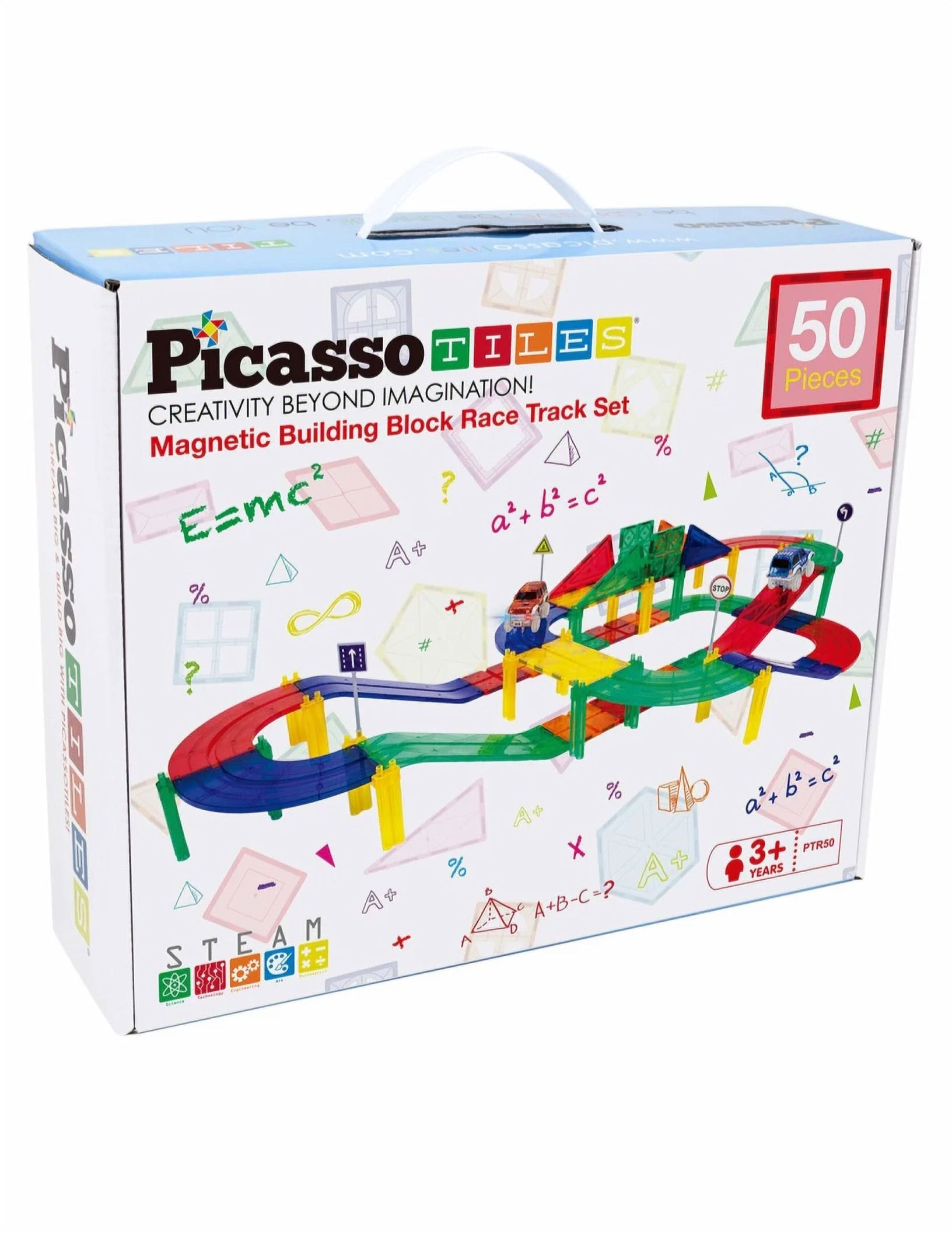 Magnetic Tile Race Track –Engineering & Construction Building Set (PicassoTiles)