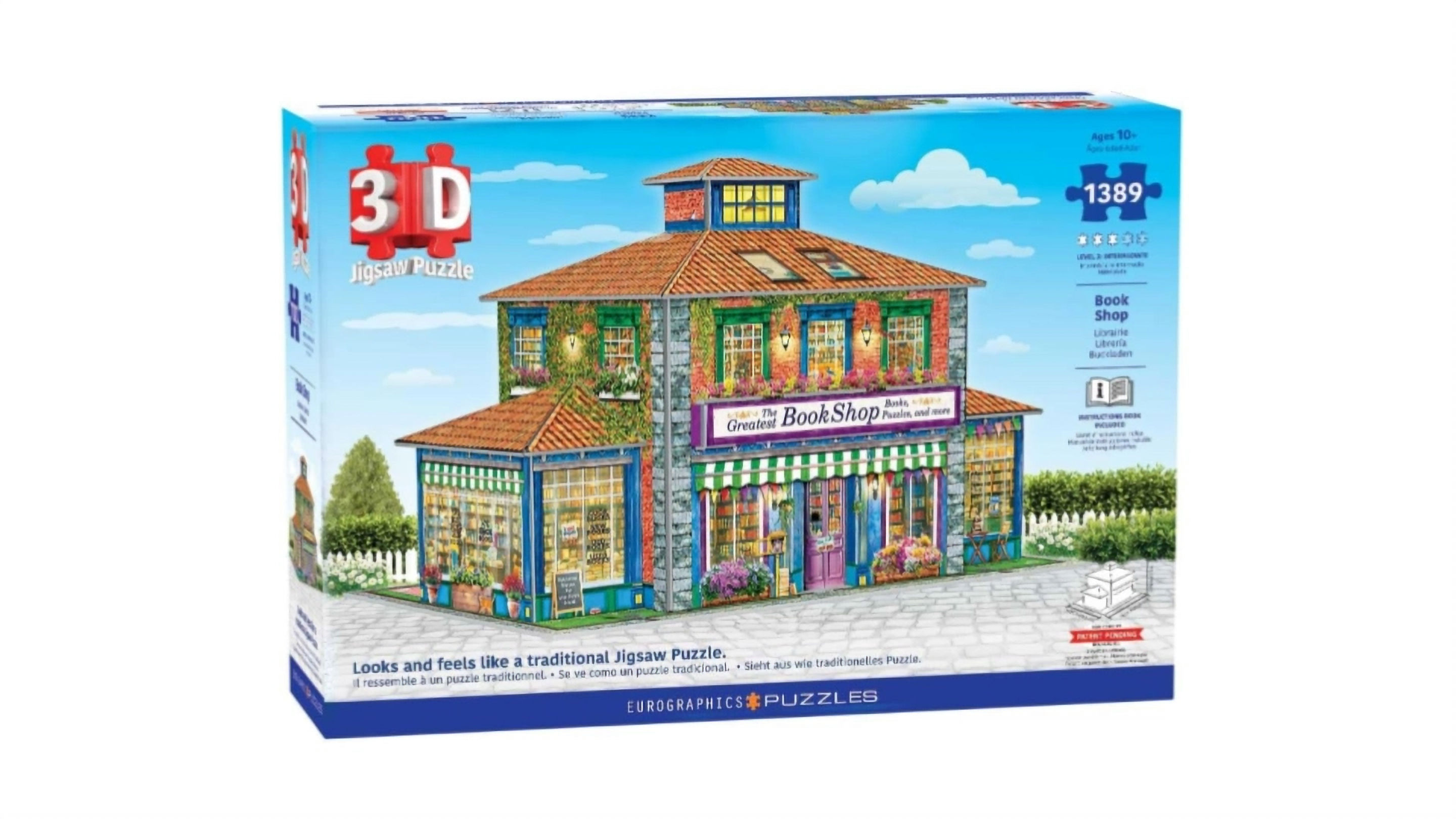 3D Puzzle – Book Shop, 1389 Pieces