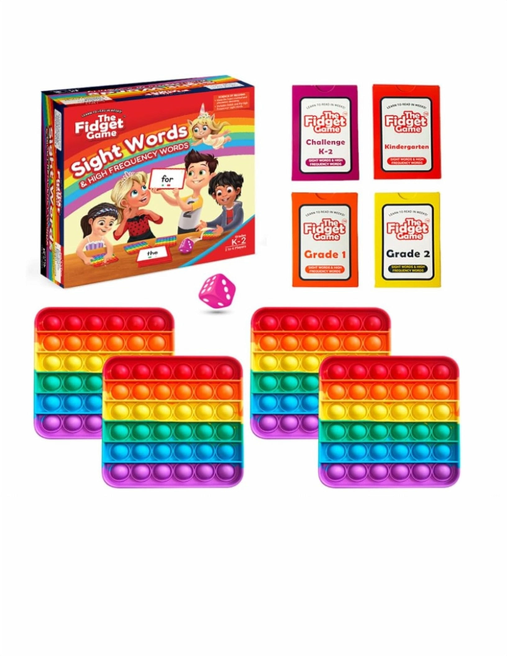 Sight Words & High Frequency Words – Pop-It Literacy Game