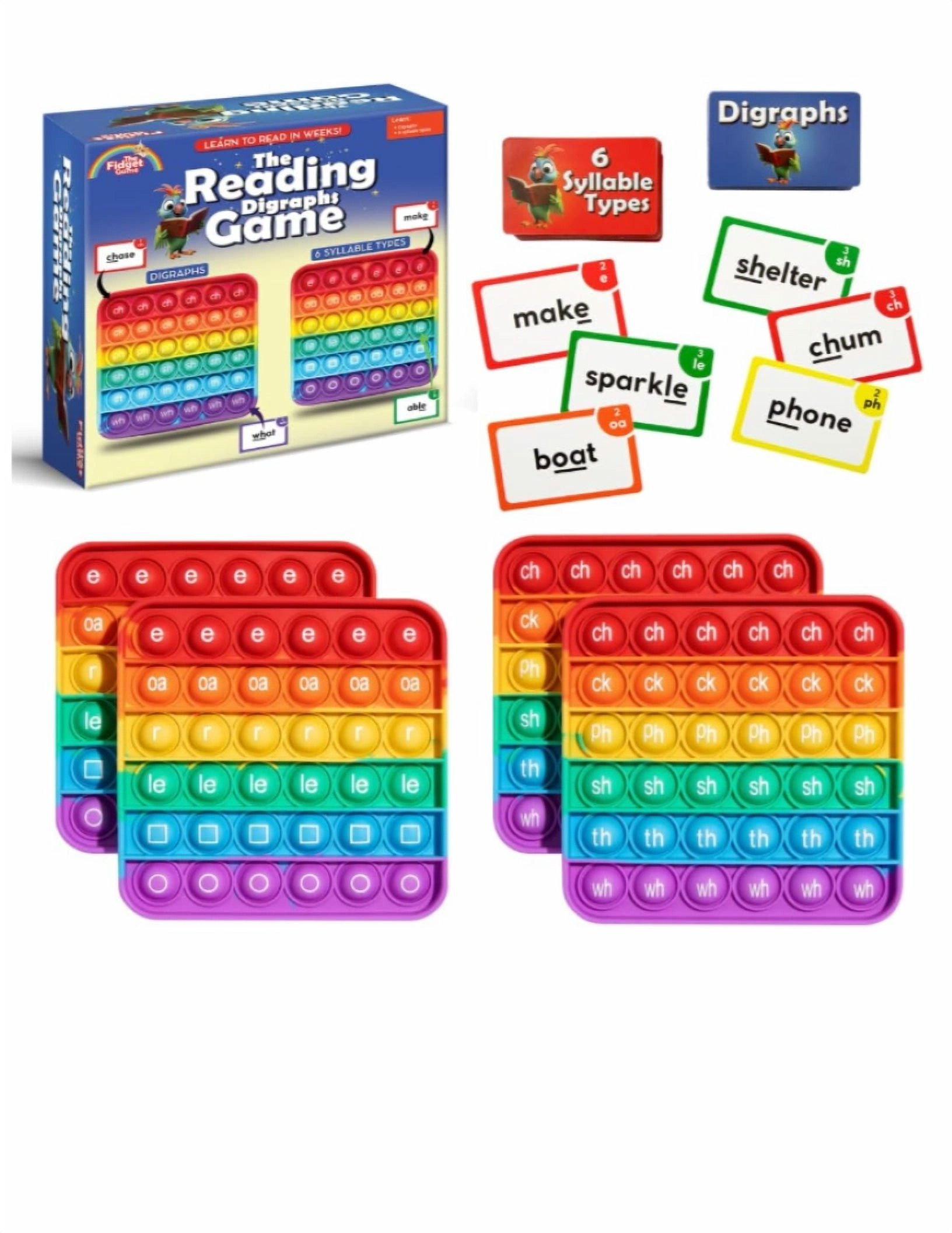 The Reading Game – Digraphs & Syllable Types Literacy Game