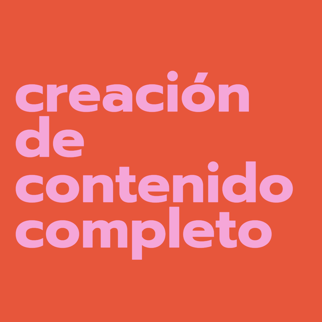 Creación de contenido | Completo