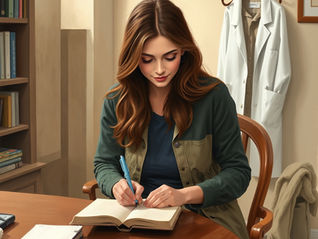 A writer at work