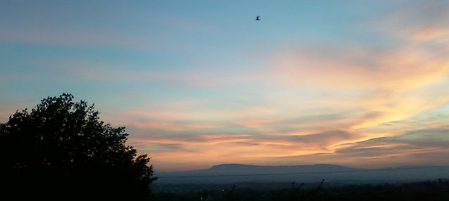 Morning view over Harrisonburg