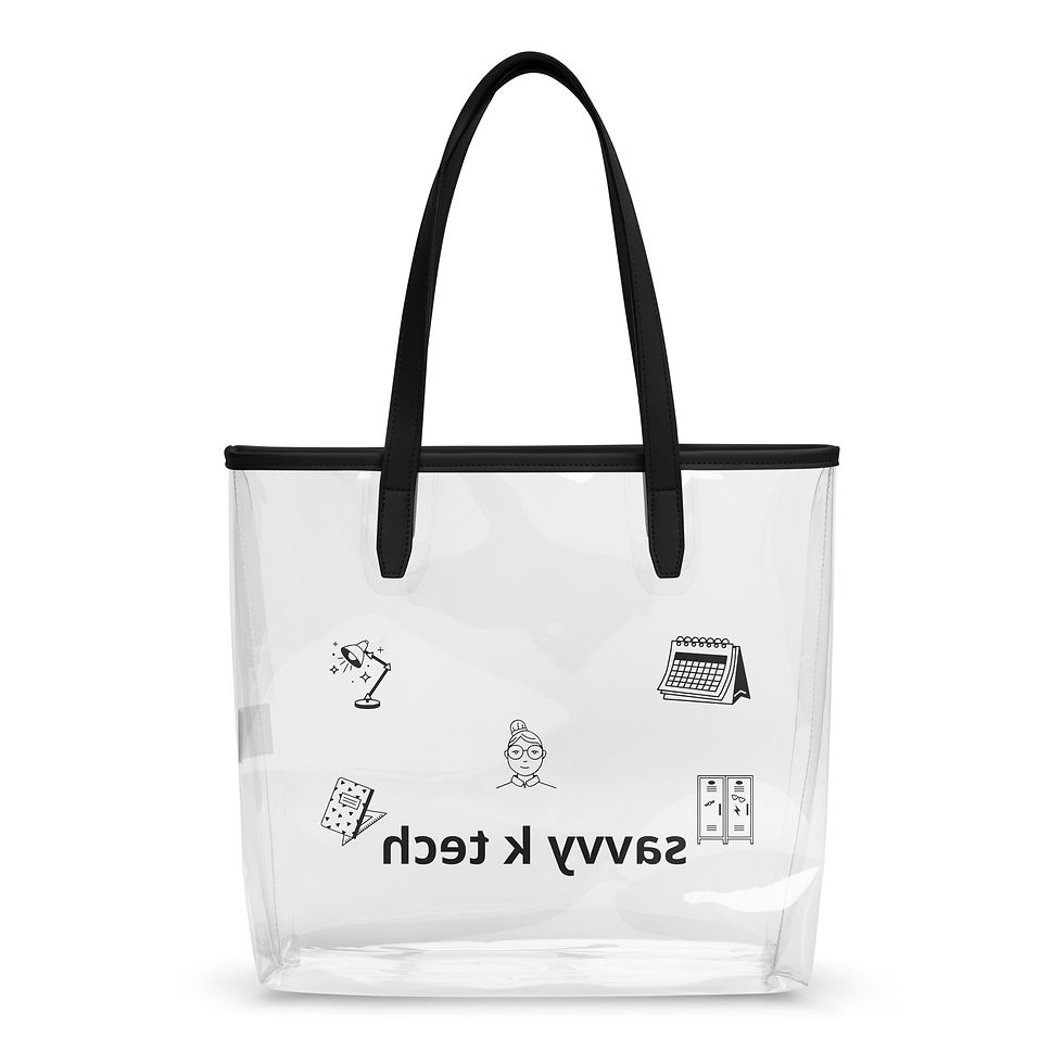 Thumbnail: Clear tote bag