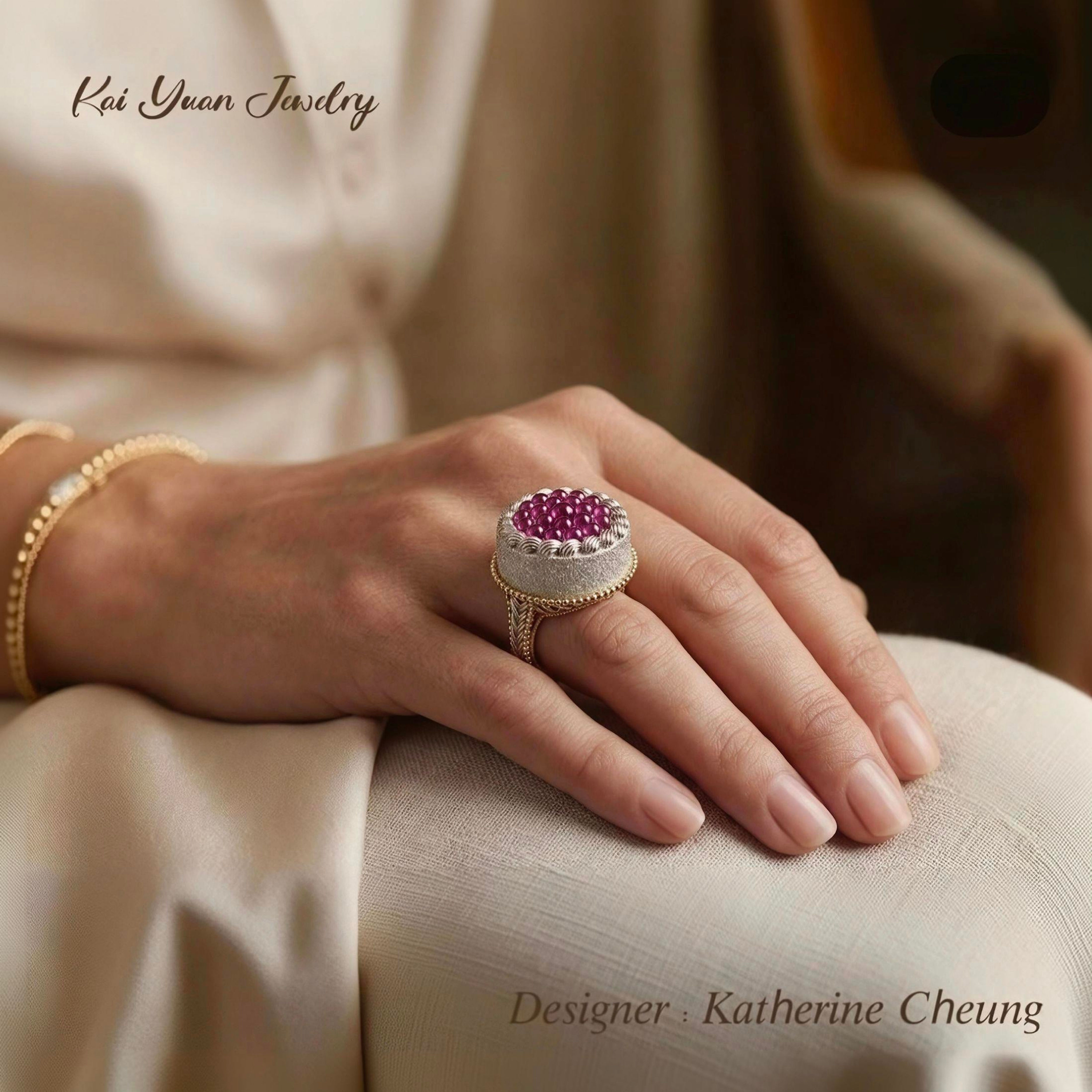 Kai yuan jewelry 獨家訂造設計款戒指托
🍒🧁甜點系列~~~ Cherry Cake 🧁 🍒
18k白金🍒🧁*Cherry Cake*