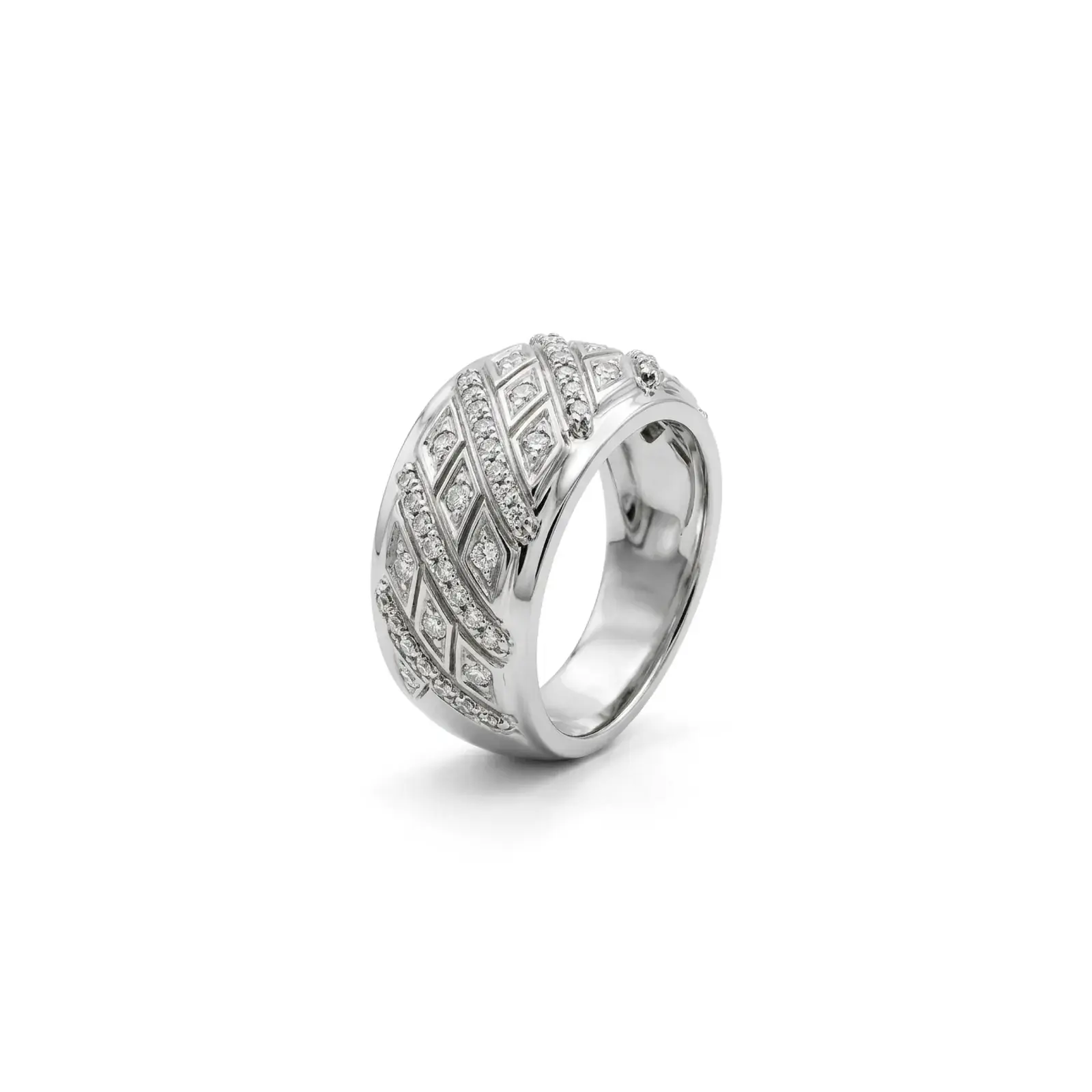 Anillo Paris – Línea de Diamantes en Oro Amarillo