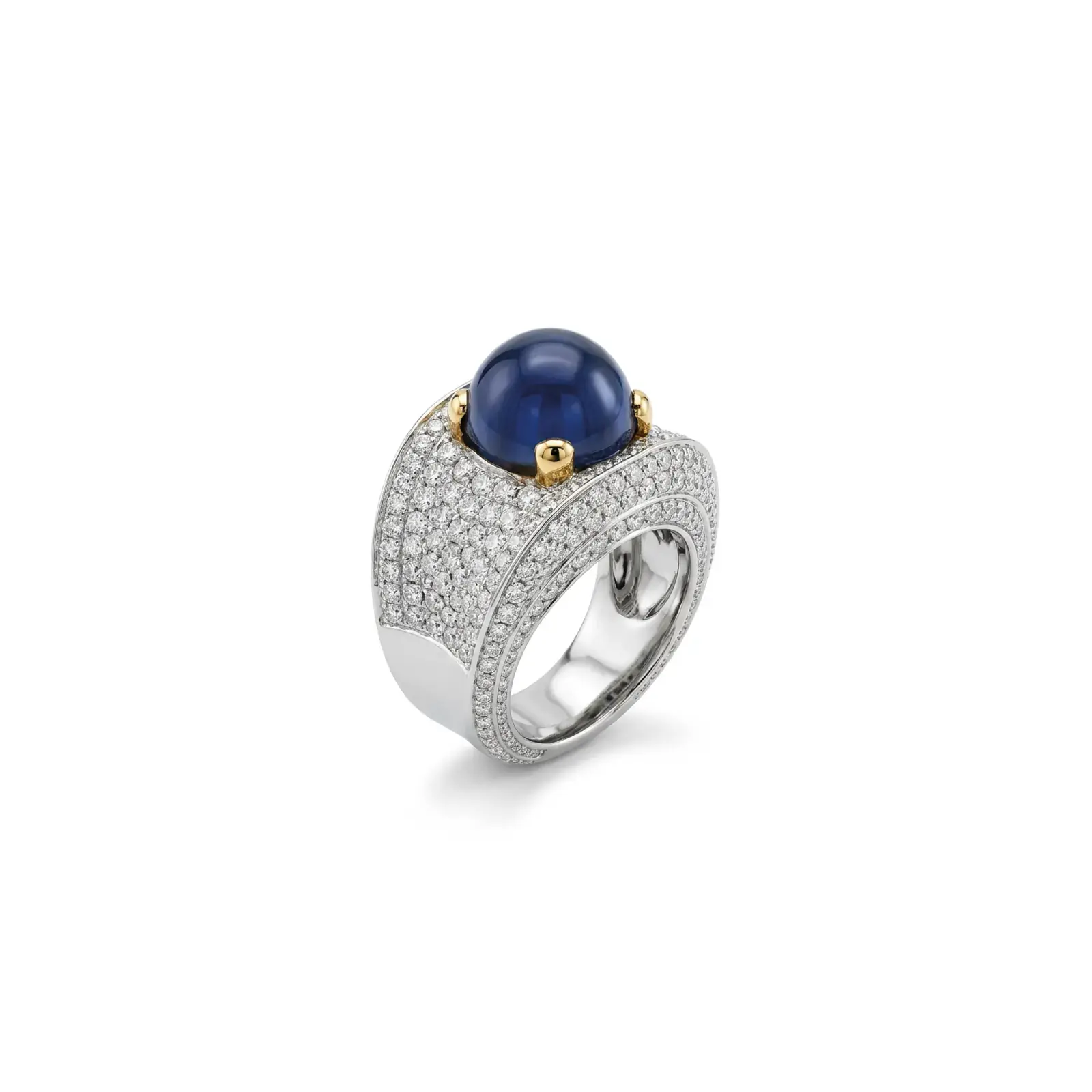 Anillo Privé – Zafiro Cabochón 4.1 ct