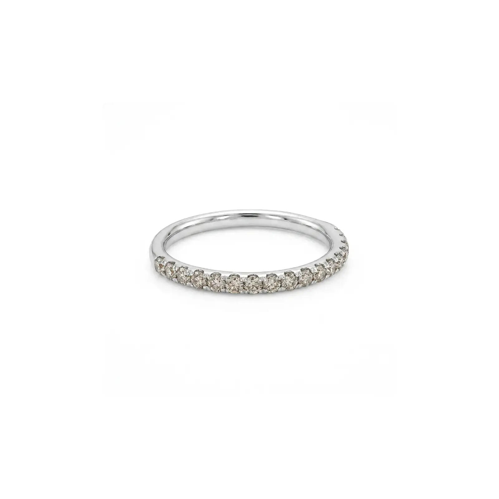 Anillo Fiancés – Medio Sin Fin en Oro Blanco