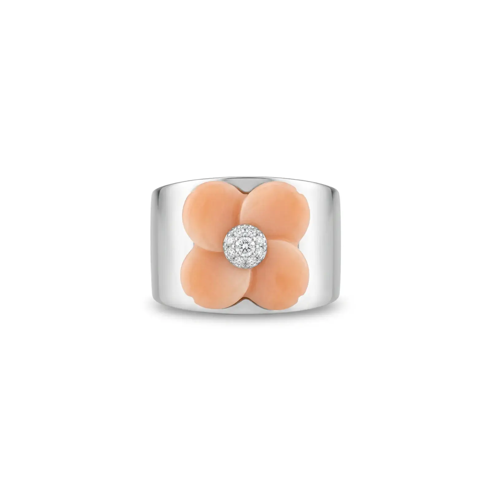 Anillo Bruxelles – Flor de Nácar Rosado