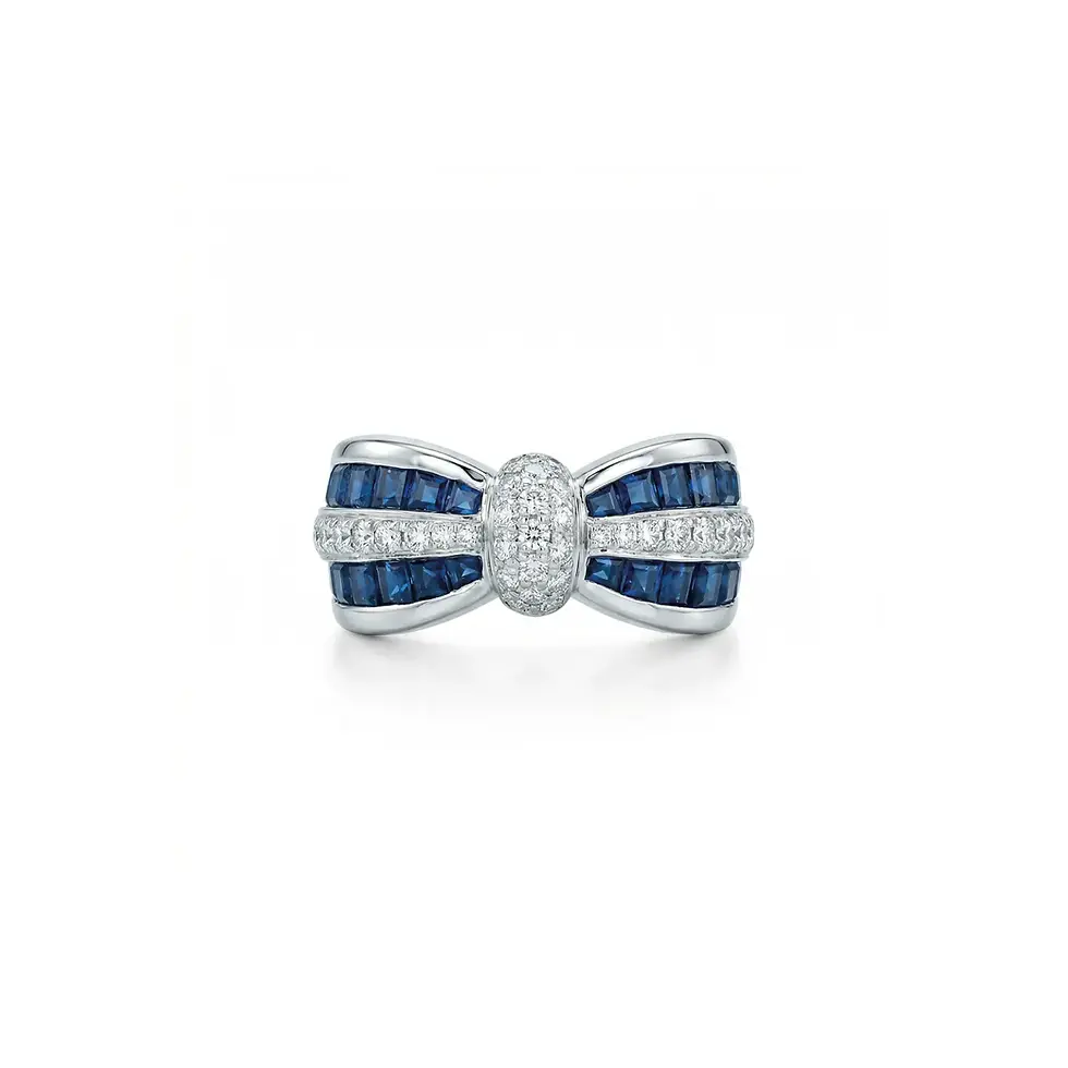 Miniatura: Anillo Nice – Moño de Zafiros