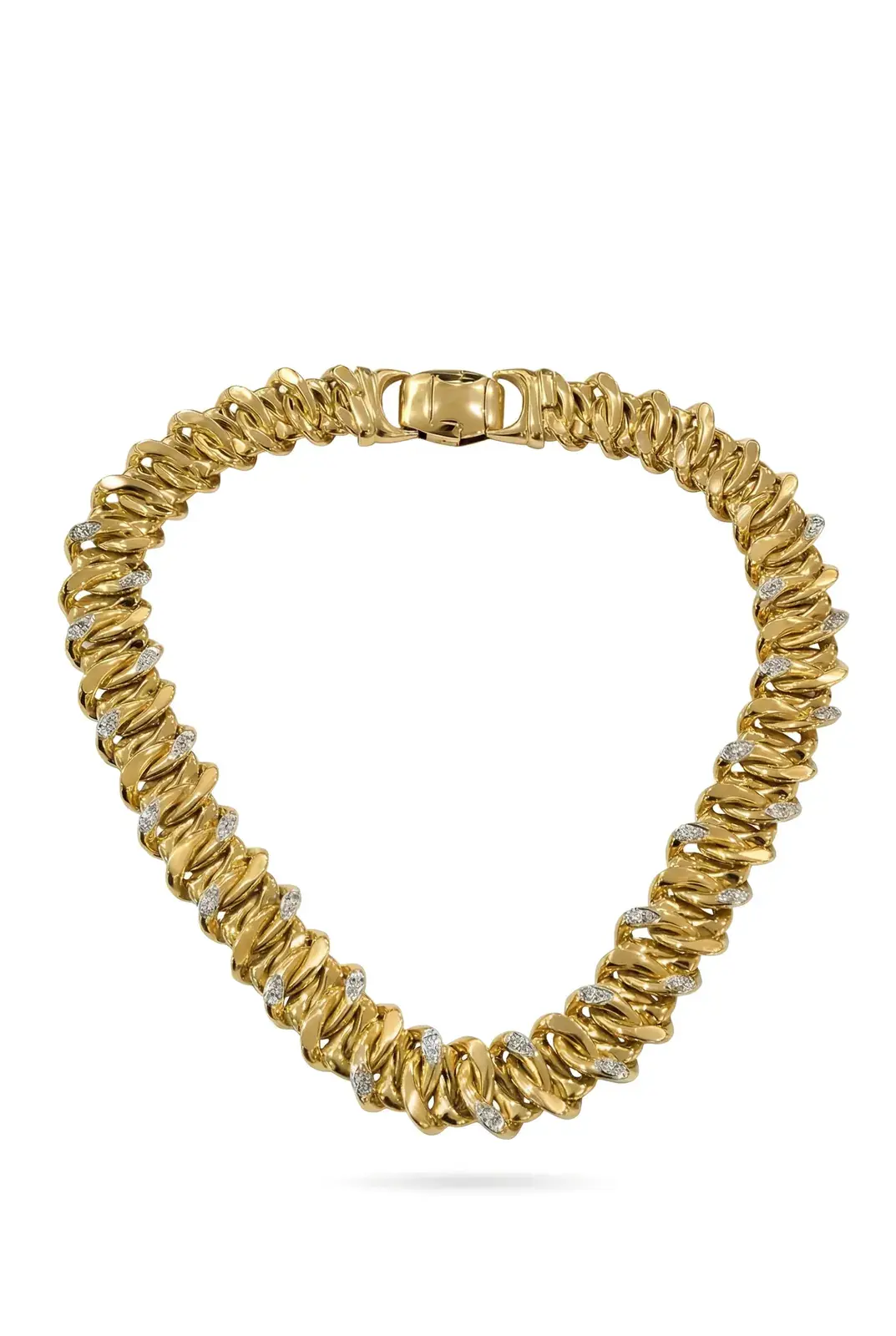Collar Vichy – Óvalo Esencial con Diamantes