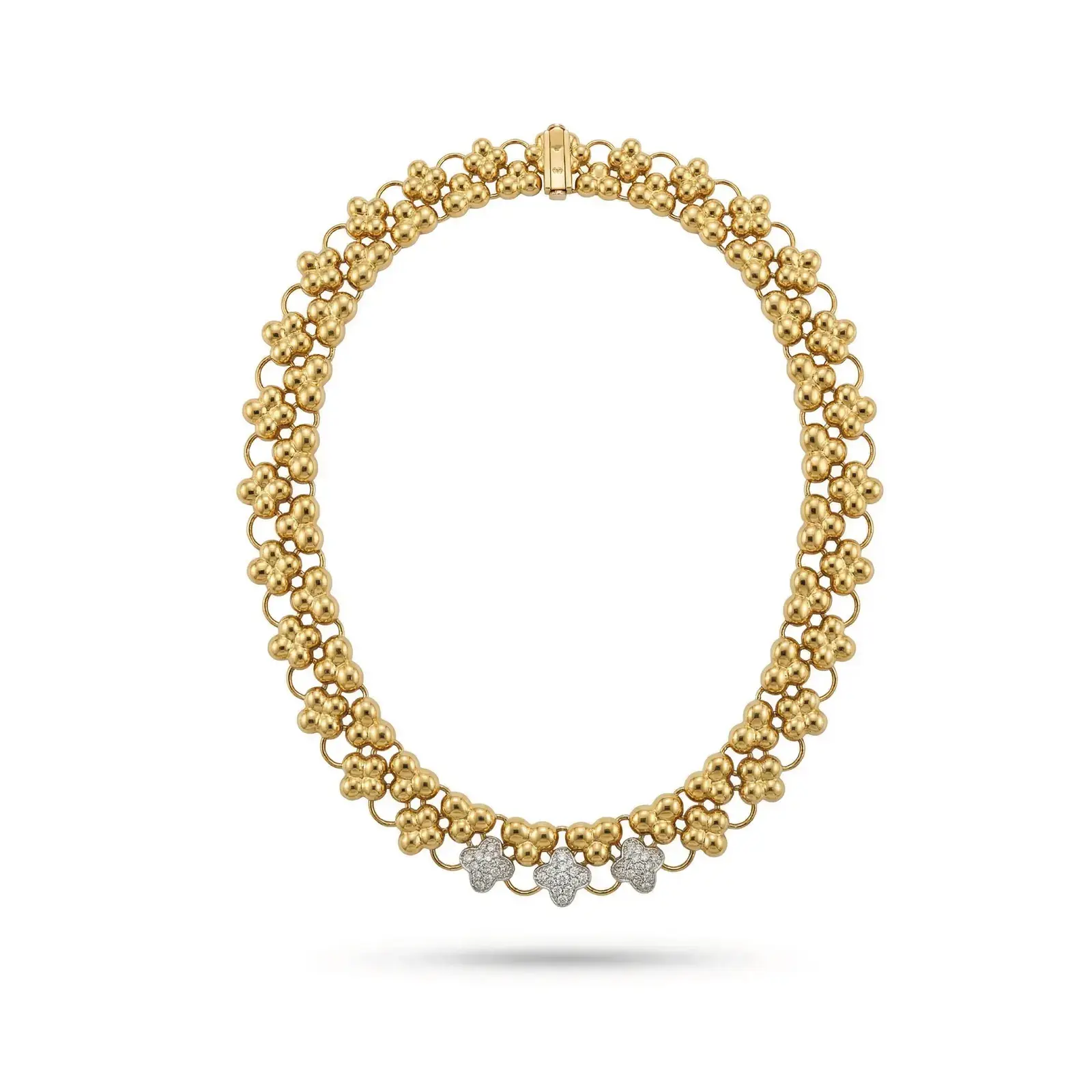 Collar Vichy – Tréboles de Oro y Diamantes