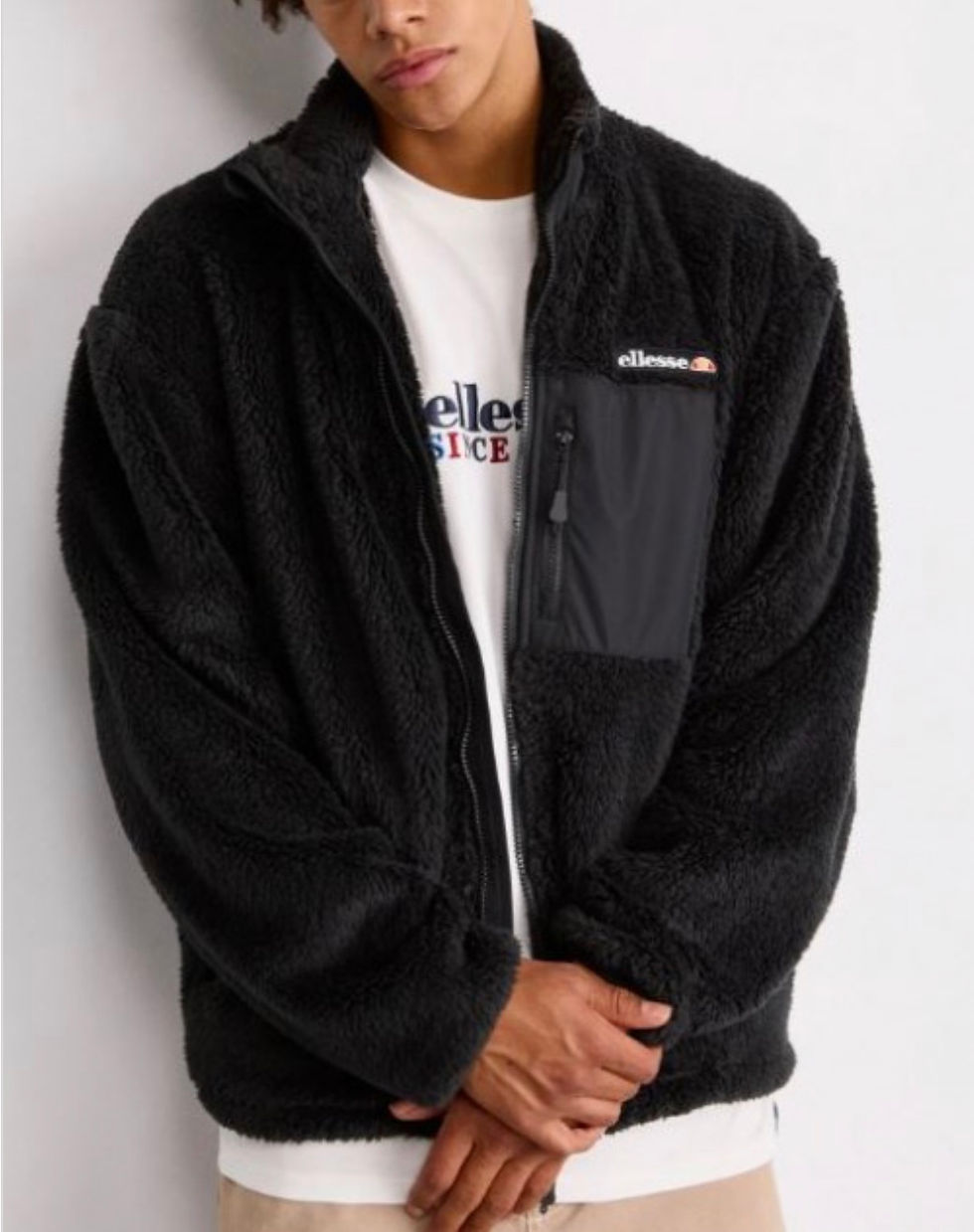 Thumbnail: ELLESSE CERVACOL FLEECE JACKET MENS BLACK